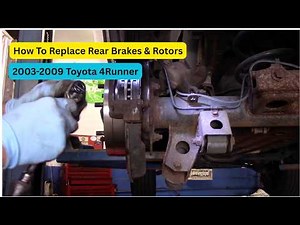 How To Replace Rear Brakes And Rotors 2003-2009 Toyota 4Runner / Removing That Rusted Rotor Quickly.