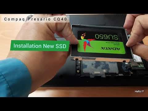 HP Compaq Presario CQ40 | Upgrade HDD to SSD | Change CMOS Battery |