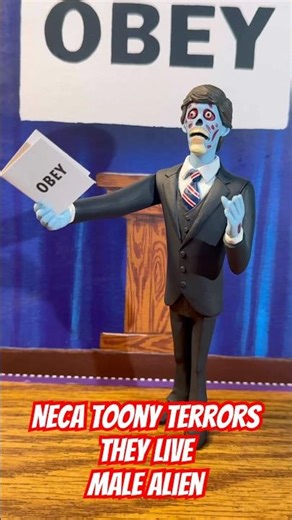 Neca Toony Terrors They Live MALE ALIEN Figure Quick Look! #neca #theylive #malealien #johncarpenter