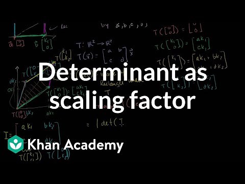 Determinant as scaling factor | Matrix transformations | Linear Algebra | Khan Academy