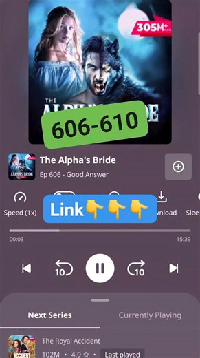 The Alpha's Bride Season-2 Full ep606 to 610 link in the comment section 👇👇👇 #audio #love #story #series | Edgar Tereng
