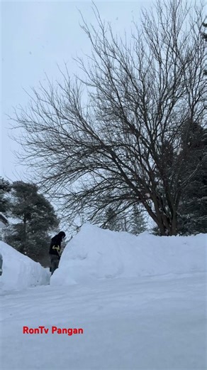 Another snow shovel 🇨🇦🇵🇭#canadalife #snow #family