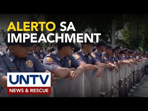 PNP, naka-alerto kaugnay ng inaasahang pagsisimula ng impeachment proceedings sa Senado