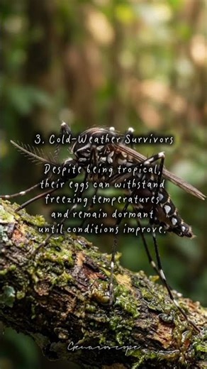 Top 5 Fascinating Facts about: Asian Tiger Mosquito #animalfacts #asiantigermosquito #genaroscope