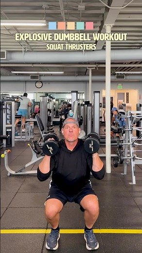 Explosive Dumbbell Workout | Thrusters + Dumbbell Burpees | Build Lean Muscle + Boost Metabolism