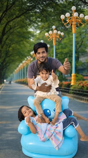 Natun inflatable chair and baby chair cute pabby 2 Ta mini colourfull A B C D chair 🪑 unboxing🤓🤓