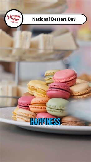 Today’s lesson: Dessert is happiness you can eat. 🍩💛 #NationalDessertDay #NationalDayCalendar #CelebrateEveryDay #CelebrationStation | National Day Calendar