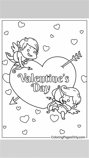 Valentine’s Day Coloring Pages https://coloringpagesonly.com/pages/valentines-day-coloring-pages #coloringpagesonly #coloringpages | All Free Printable - Coloringpagesonly.com