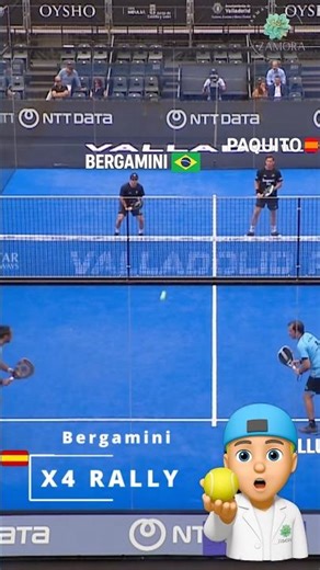 Lucas Bergamini BRUTAL RALLY Paquito Navarro Belluati Lijo Valladolid #padel #premierpadel