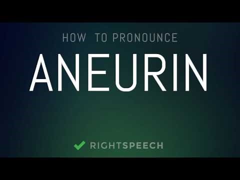 Aneurin - How to pronounce Aneurin