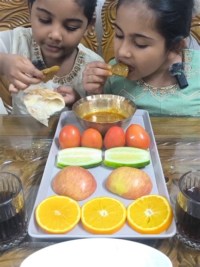 Savoring Delicious Beef Curry with Ruti and Fresh Fruits