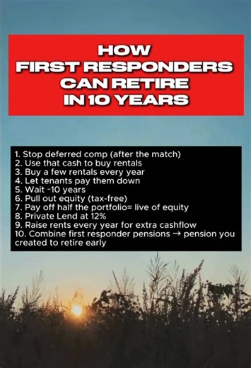How to retire in 10 years or less with real estate as a Firefighter, Police, Nurse, Doctor, or everyday Hero #realestate #retirement #firefighter #realestateagent