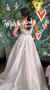 The dreamiest ballgown: the Mockingbird dress. Featuring 3D florals & a frothy tulle skirt, she will make you feel like an absolute princess walking down the aisle ✨💖 #weddinggown #wedding #weddingdress #ballgown #3Dflorals #vowdweddings #bride #engaged #weddingplanning | Vow'd Weddings
