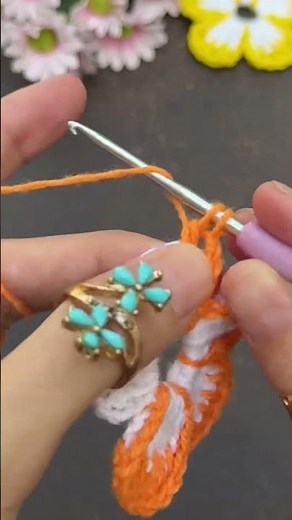 Easy crochet flower for beginners