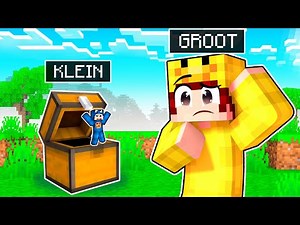 KLEIN vs GROOT Minecraft VERSTOPPERTJE!