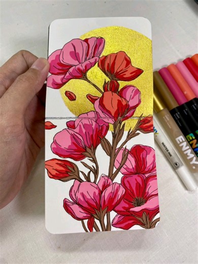 Acrylic Painting Tutorial: Blooming Flowers Step by Step