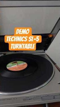 DEMO TECHNICS SL-5 LINEAR 1985 TURNTABLE IN ACTION #vinyl #turntable #1980s