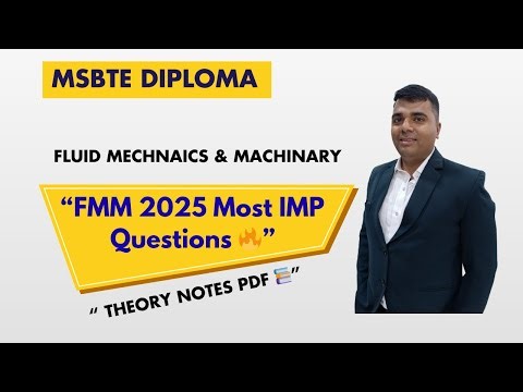 👨‍🏫 FMM Important Questions for MSBTE Diploma | Exam-Oriented Notes & Theory Discussion 📘