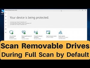 How to make Windows Defender Antivirus scan external drives for malware