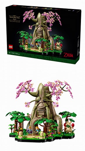 LEGO Legend of Zelda is official! Here's your first look at the Great Deku Tree, a 2-in-1 model that lets you build either the Breath of the Wild or Ocarina of Time versions! Hit the link in bio to see more! #lego #zelda #legendofzelda #legozelda #nintendo