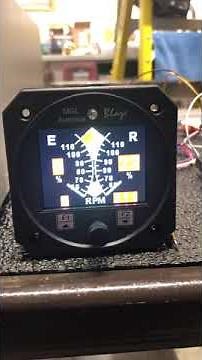 MGL Dual Tachometer Test with Hall Effect Sensor in Helicopter
