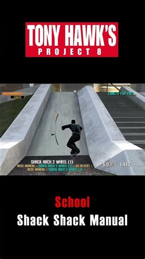 Shack Shack Manual (School) Tony Hawk's Project 8 (PS3) Gameplay | Sick Challenge