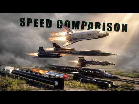 SPEED COMPARISON 3D | Fastest Man Made Objects
