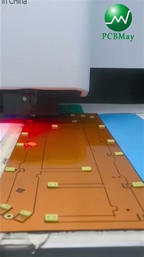 Laser Cutting Flexible PCB (Close-Up) | Precision You Can Actually See | PCBMay