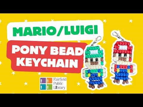 Mario/Luigi Pony Bead Keychain Tutorial! 🍄