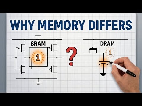 SRAM Uses Flip Flops, DRAM Uses Capacitors — Here's Why