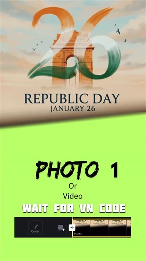 waseem.zargar on Instagram: "DM for paid edits ✨ Subscribe to get VN code, join Hibu’s Fam first! Different cultures, one nation 🇮🇳✨ India stands strong — always ❤️ How to get VN code: • Screenshot → process in VN app ✅ How to use VN code: • Open VN → New Project → Add code → Process → Share 🔥 #RepublicDay2026 #HibaanEdits #VNReelsIndia #ProudIndian #patrioticedits"