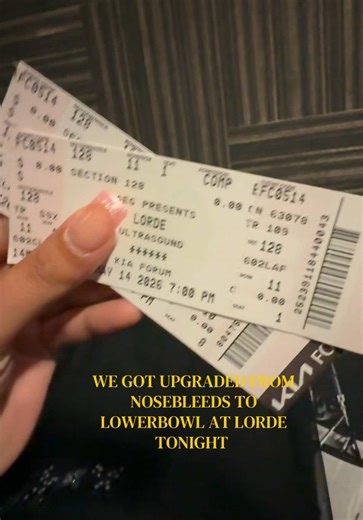 Lorde Ultrasound Tour: Upgraded to Lower Bowl Seats!
