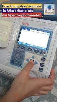 How to analyze sample in Microtiter plate via Spectrophotometer, #microbiology#laborator