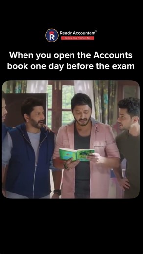 When You Open Your Accounts Book for the First Time Before the Exam 😂