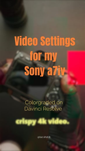 Malcom T on Instagram: "This is how I’ve set up my Sony a7iv for video recording. This applies to most of the newer Sony cameras too. Couldn’t cover every single thing but let me know if there’s something specific you want to see #sonya7iv #camerasetup #ohiophotographer #davinciresolve #sony"