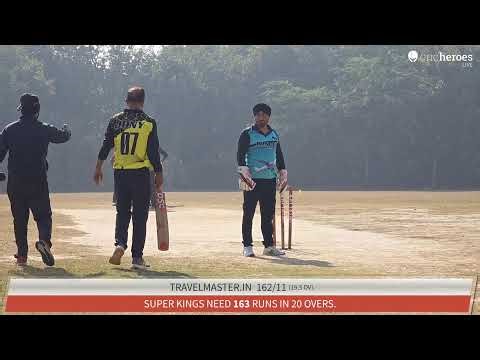 Travelmaster.in vs Super Kings live cricket match | F&F Club Cricket Series - 12 live - GJU Cricket