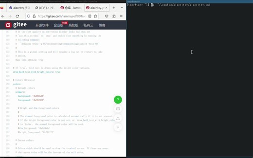 配置alacritty