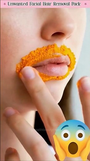 Painless😱 Facial Hair Removal Remedy | Remove Upper Lips Hair Naturally #facialhair #hairremoval
