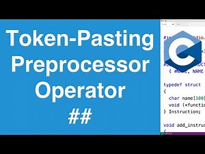 Token-Pasting Operator ## | C Programming Tutorial