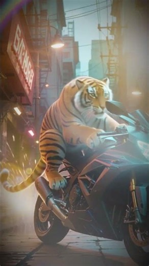 *“Cyber Tiger UltraVibe 🐅🔥 | Futuristic Neon Animation 4K”* #animation #taiger #futuristic #neon