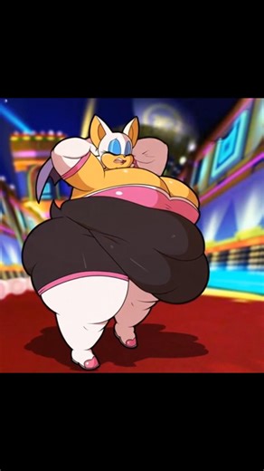 Rouge The Bat Weight Gain Denial Huge Big Belly Sonic The Hedgehog #sonicthehedgehog #rougethebat