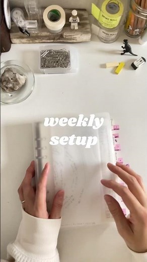 Weekly Setup｜先週のふり返りと今週の準備【手帳タイム】 #手帳 #planner