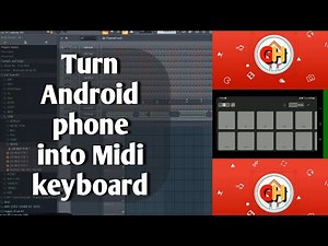 How to turn your Android phone into Midi keyboard in any music software DAW ‪@GhLocal‬