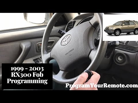 How To Program A Lexus RX300 Remote Key Fob 1999 - 2003