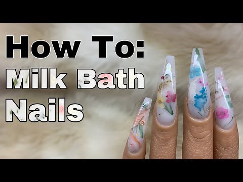 Milk Bath Nails Tutorial | Easy Spring Nail Art | Vee Nailedit