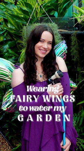 Fairy Watering Her Enchanted Garden