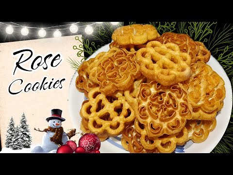 Easy Crispy Rose Cookies Recipe | Christmas Special Rose Cookies | Hrits & Jo's Kitchen
