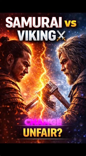 Samurai Vs Vikings ⚔️🪓 UNFAIR? #shorts