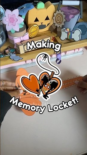 Making Gourdys’ Trinket! 🎃✨#dandysworld #roblox #gourdy #halloweenupdate #papercraft #halloween
