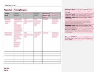Training Program [ISO 13485 templates]